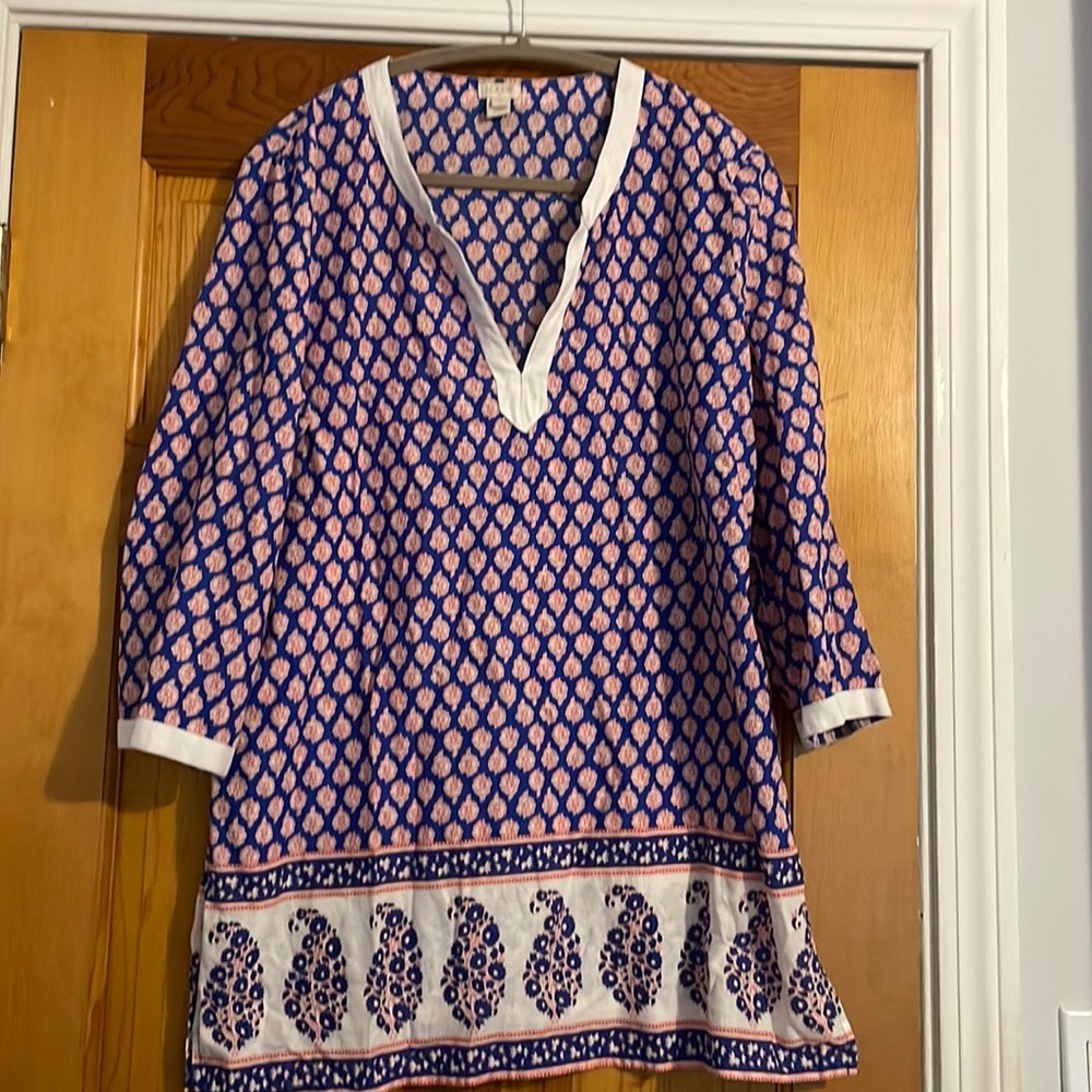 J crew beach cover or tunic top